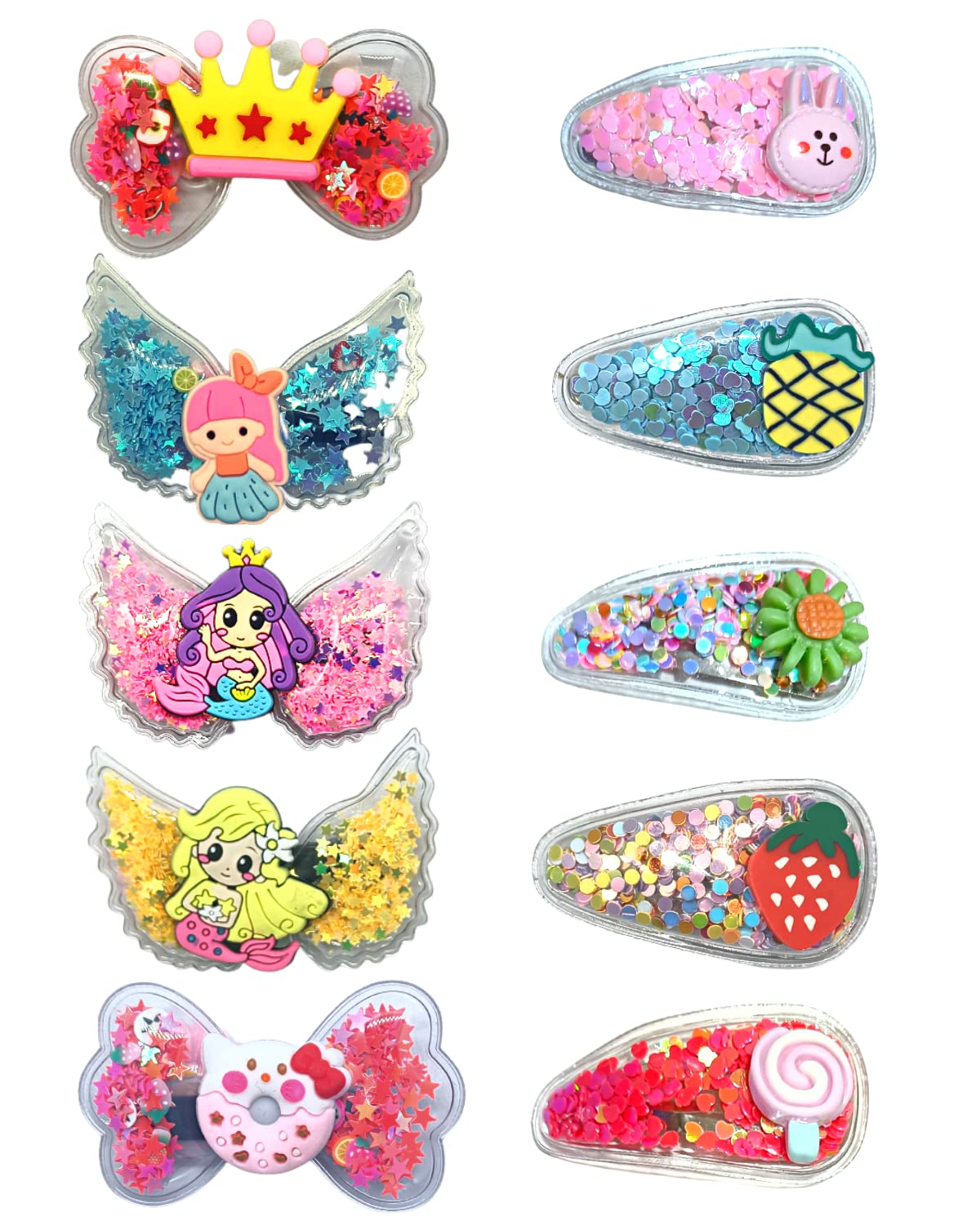 Quarya Hair Clips for Girls Sequins Snap Hair Clips Non-Slip Barrettes Tic Tac Pins for Baby Girls Toddlers Kids Teens Transparent Shiny Fruit Cute Cartoon Characters Hairpins (Mix 10 pcs plus 1 Printed Hair Scrunchy) (B0BLRXDC1R) Amazon Price History, Amazon Price Tracker