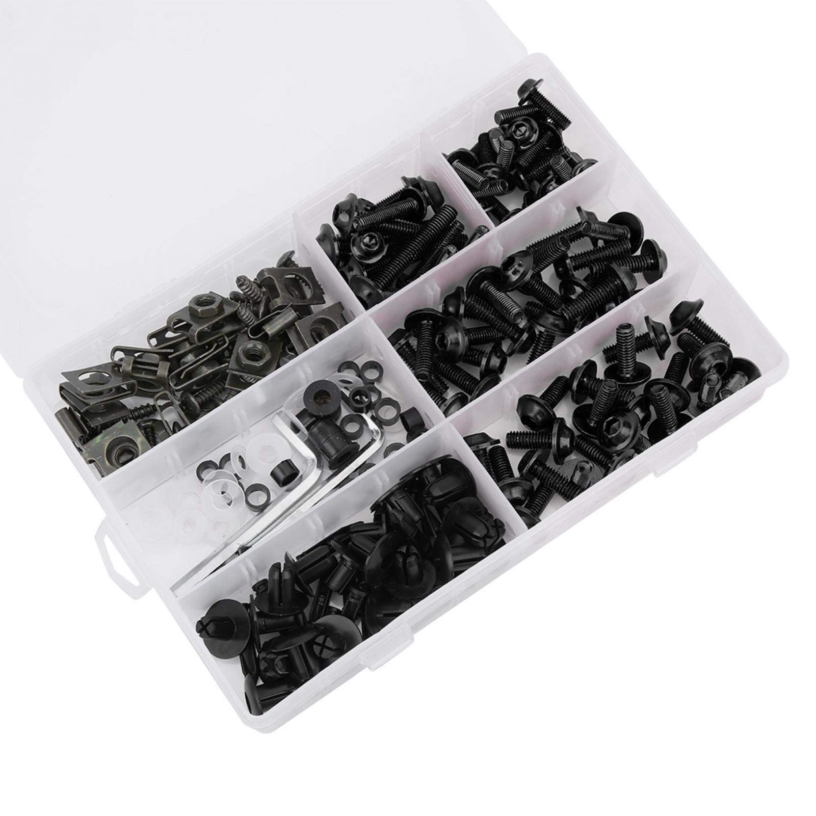 NIYATA Viti Carenatura Moto M5 X 16 Mm Con Chiave, Set Da 10 Pezzi, Viti Parabrezza Moto Ergal In Alluminio E Gomma, Compatibili Con Per Honda Per Yamaha Per Suzuki Per Kawasaki - Foto 5