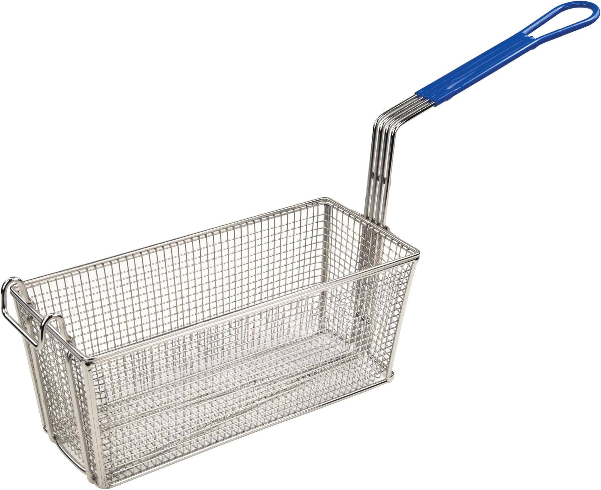 FB-20 Fry Basket with Blue Handle Medium , 13 1/4" x 5 5/8" x 5 5/8"