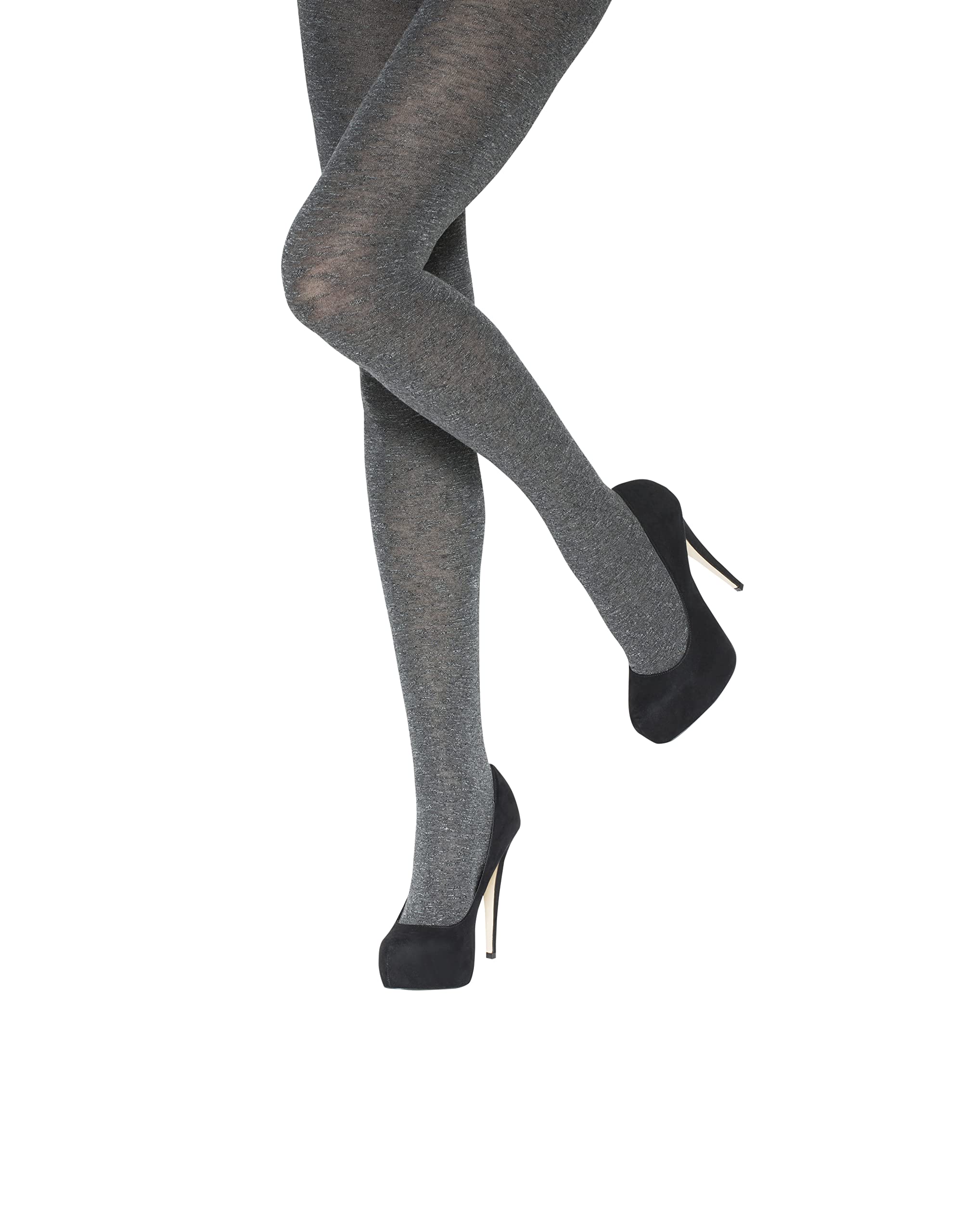 CharnosWomen's Charnos Textured Viscose Grey Marl Medium-large Tights, Regular, M-L UK, Regular, M-L