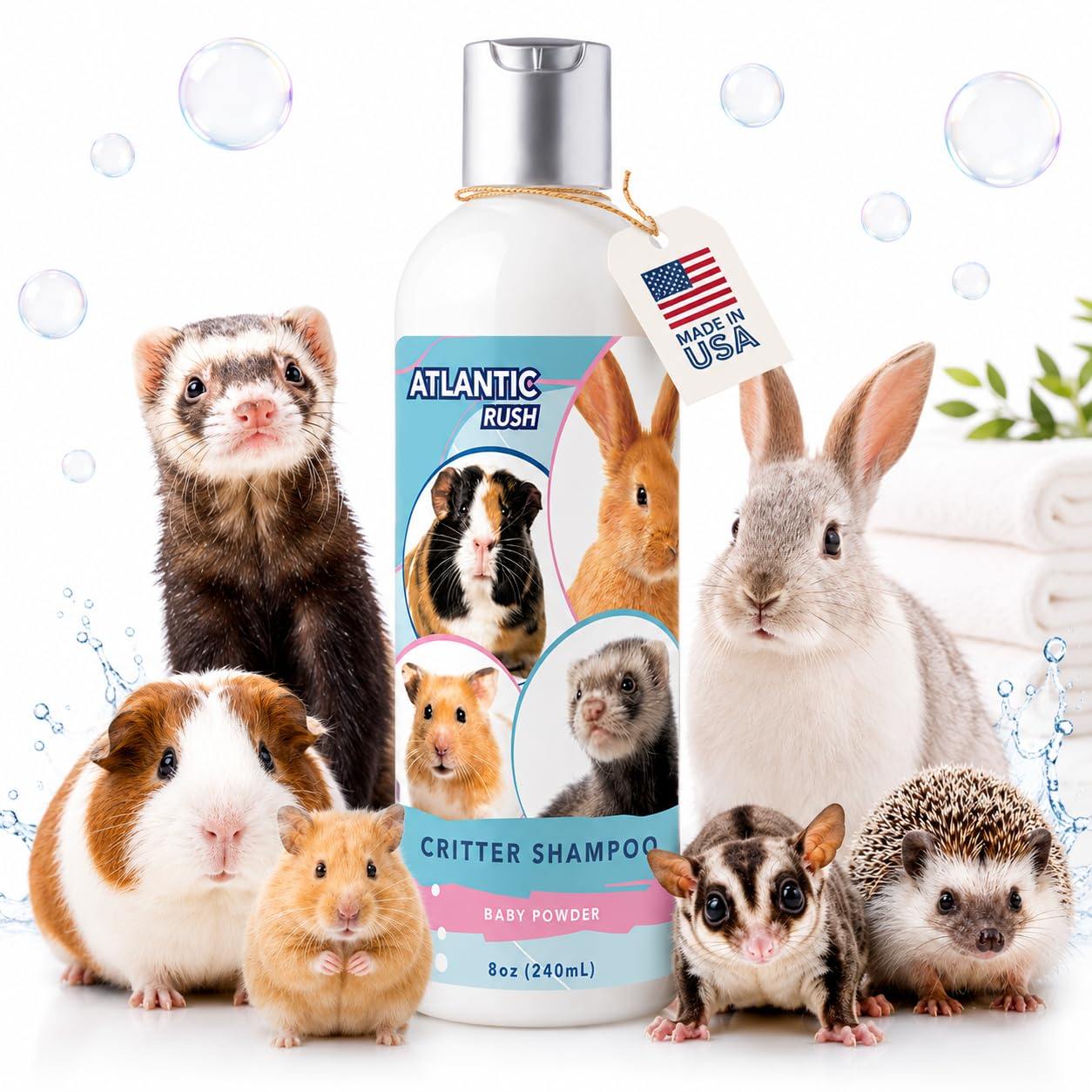 Critter Shampoo for Small Pets Baby Powder