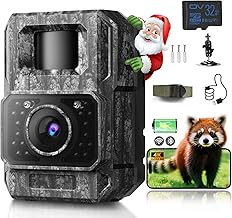 Hunting Camera with Mobile Streaming APP, 4K 64MP HD WiFi Bluetooth Hunting Camera with Motion Sensor Night Vision 6000mAh Battery 0.1s Activation Time with 32GB Memory Card