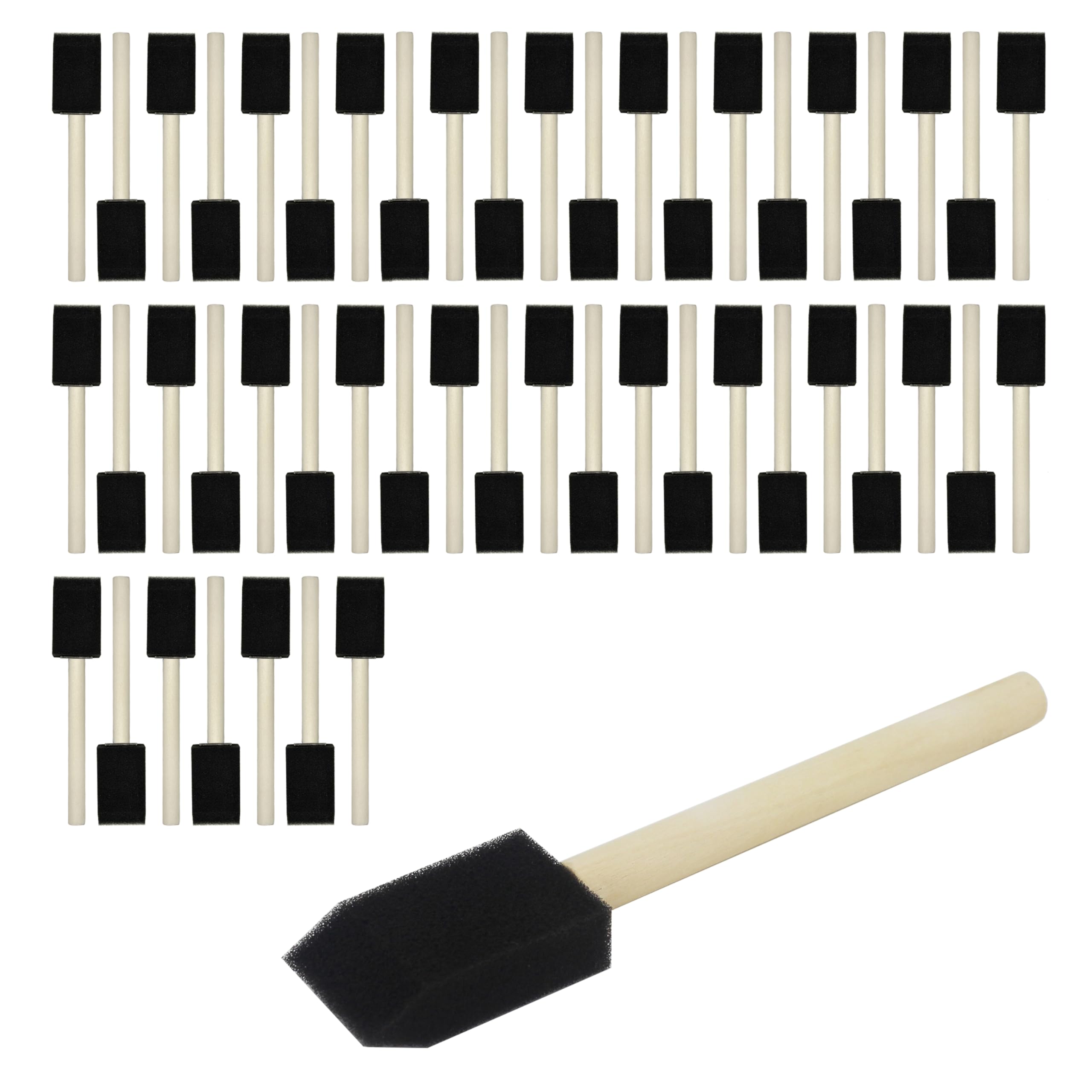 Lot de 120 brosses en mousse de 2,5 cm haute densité pour vos petits travaux