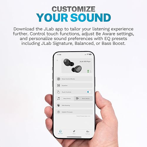 Miniatura 2 de JLab Go Air Pop+ - Auriculares inalámbricos verdaderos, auriculares intraurales, auriculares Bluetooth, auriculares de reproducción de 35 horas,
