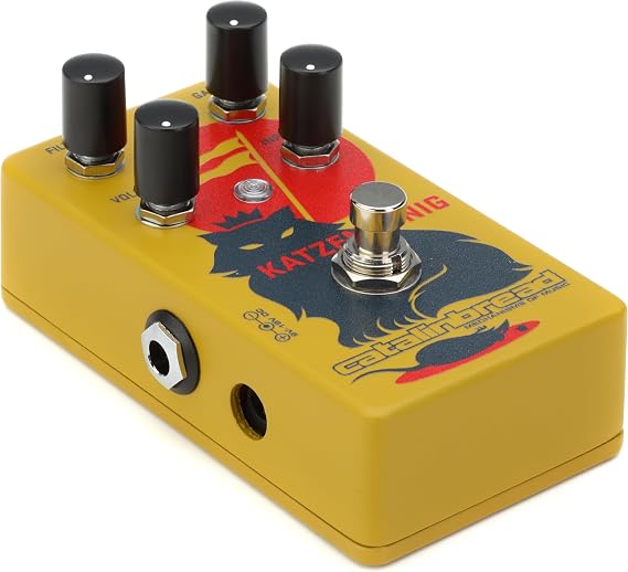 Catalinbread Katzenkonig Fuzz Guitar Effects Pedal Versatile Distortion with Filter, Gain, Volume, and Input Controls Ultimate Tool for Guitarists Seeking Vintage to Modern Tones | Tone Bender Mkii Plus Rat Hybrid Fuzz and Distortion, Controls: Input, 9-18v DC or 9V Battery