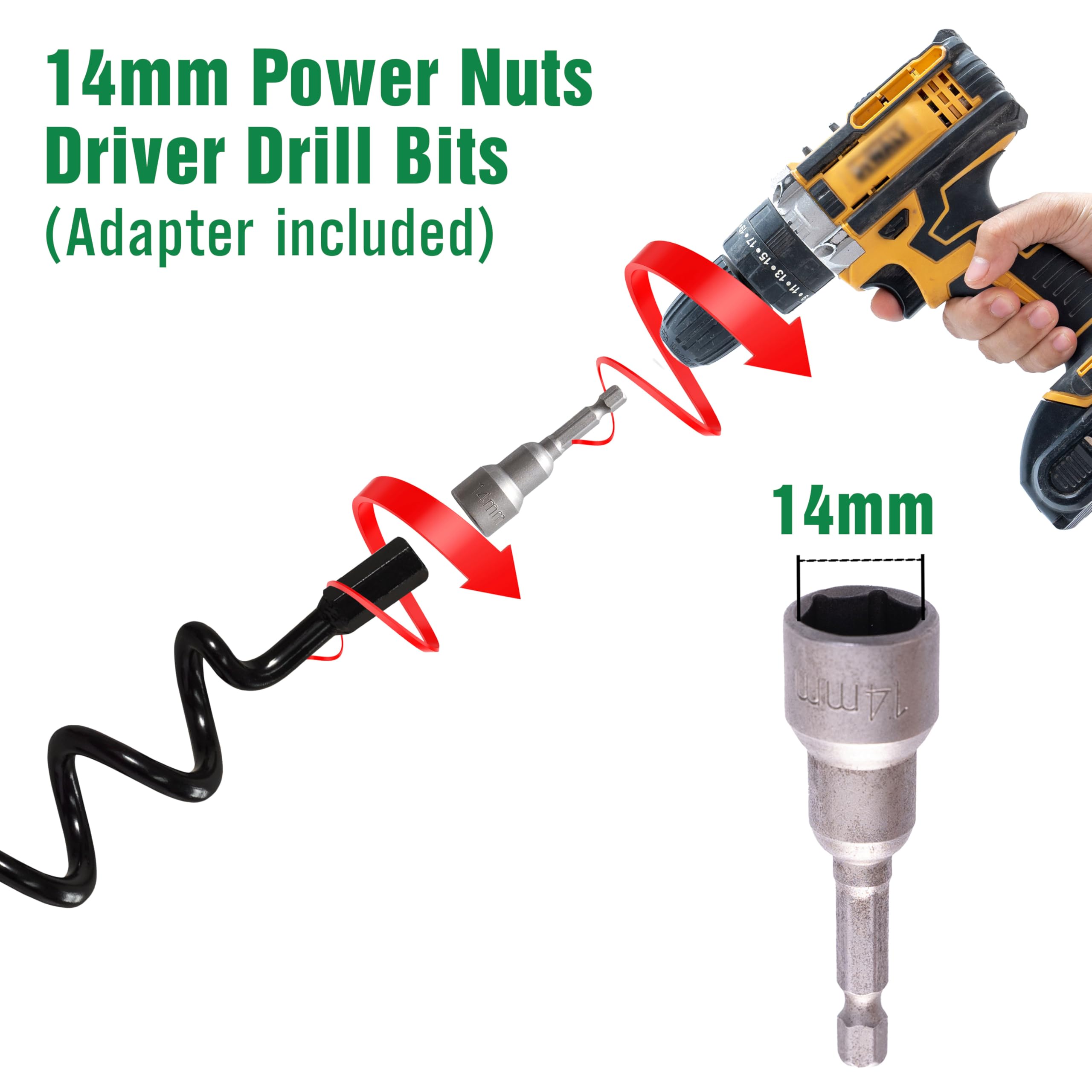 Kit Ancoraggi A Terra 4 Pali + 24 Viti BeneLabel - Ideale Per Capanno, Tende E Strutture Pesanti