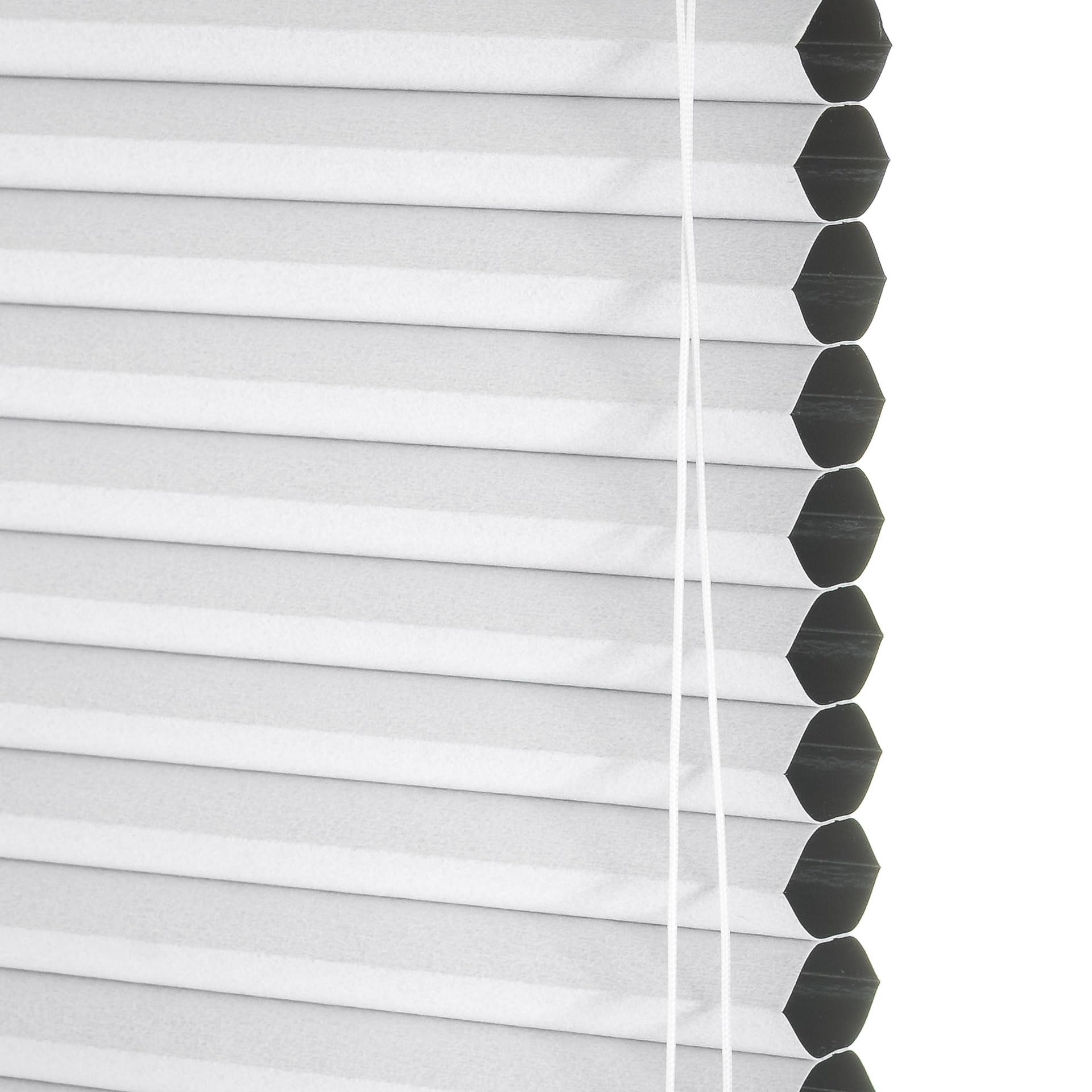 Plissee - Verdunkelnd - Weiß - 40 cm x 250 cm (BxH) - Plissee ohne Bohren - Sonnenschutz für Fenster und Tür - Plissee Rollo - Plissee Fenster und Tür