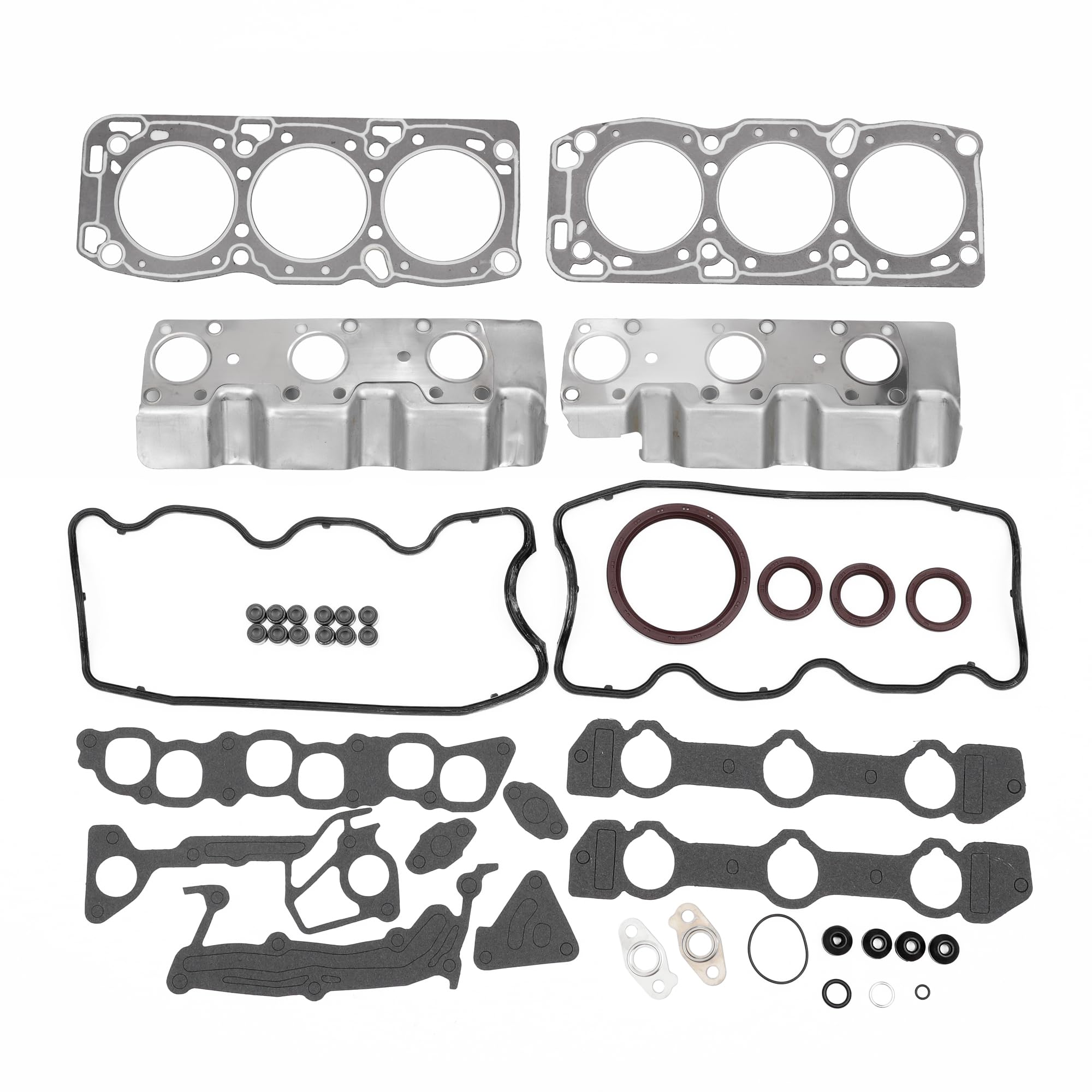 Juego De Juntas De Culata Para Mitsubishi 6G72(V33W)12V 1 Set | OE:MD997517, Color Negro, Material Goma Metal, Resistencia A Altas Temperaturas, Instalación Fácil, Juntas De Válvula