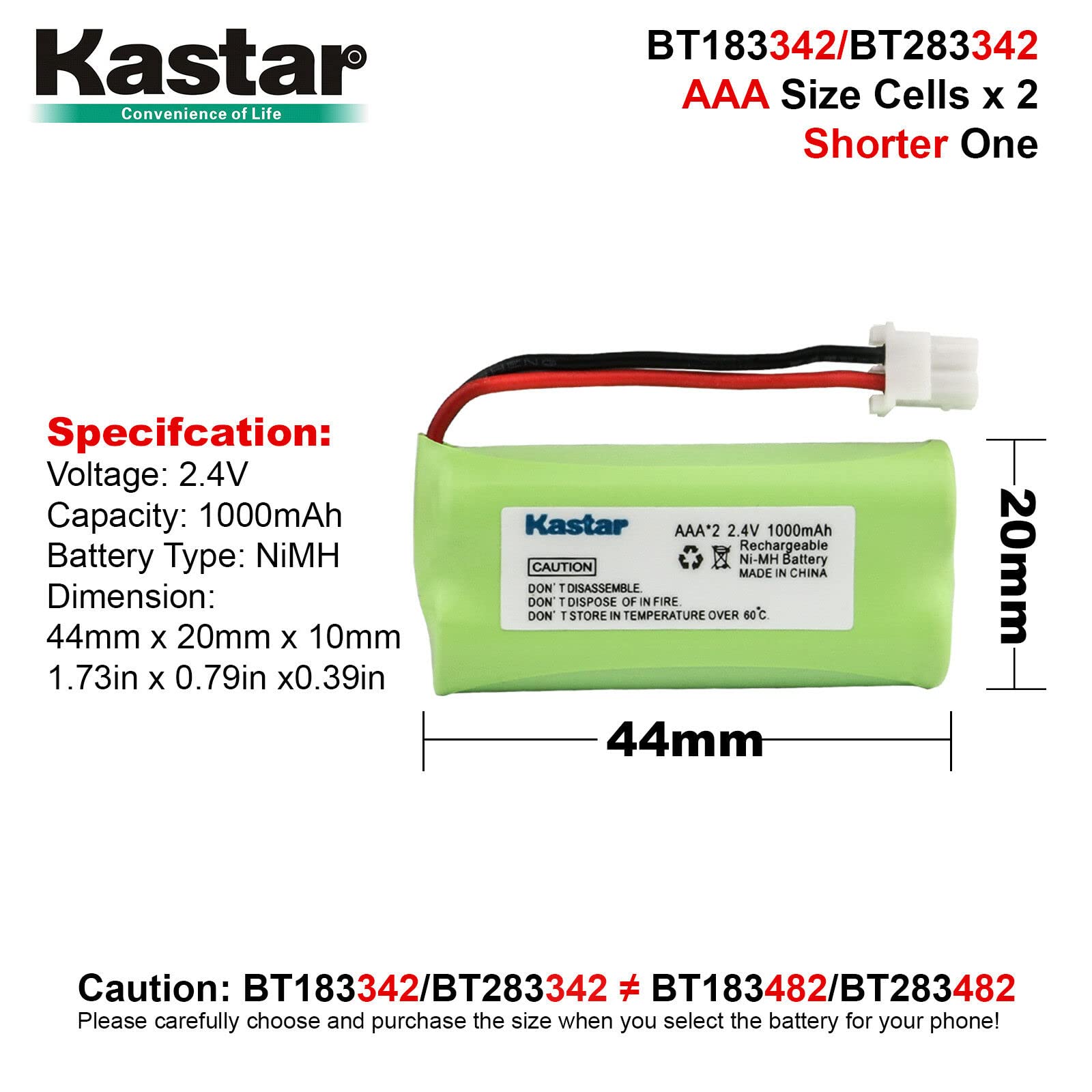 Kastar 6-Pack Battery Replacement for Vtech CS6409 CS6419 CS6419-2 CS6419-3 CS6419-4 CS6419-15 CS6429 CS6429-2 CS6429-3 CS6429-4 CS6429-5 CS6429-16 CS6449 CS6449-2 CS6449-3 CS6509 CS6509-14 CS6509-15