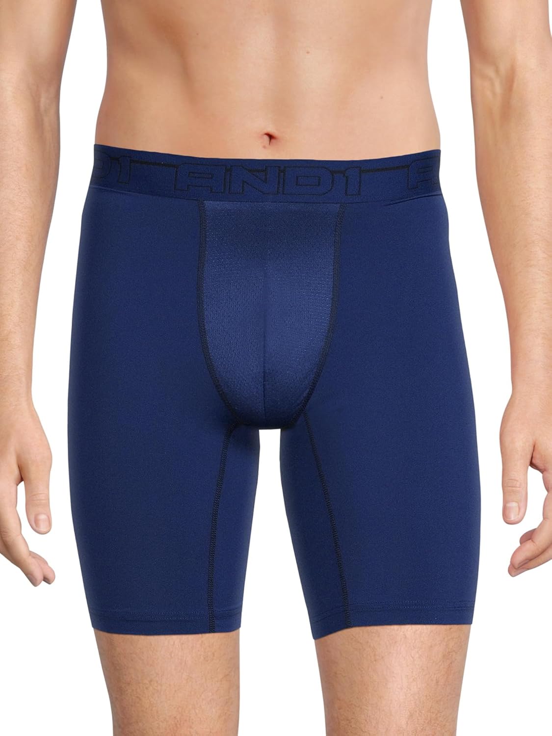 AND1 3XL (48""-50"") Boxer Briefs Performance Underwear 9"" Inseam Long Leg, Red Blue Black Grey - Image 3