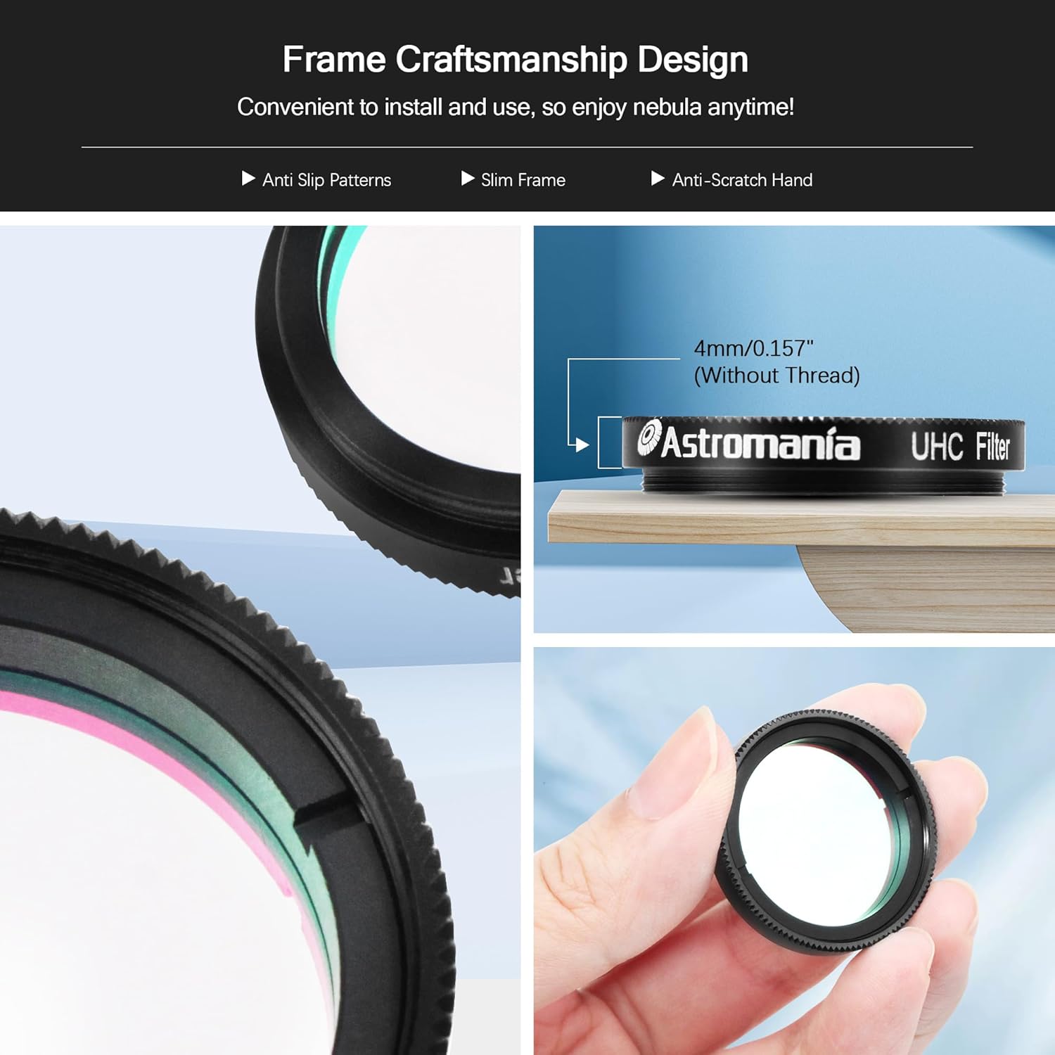 Astromania 1.25" O-III Filter - Bundle with - 1.25" UHC Filter