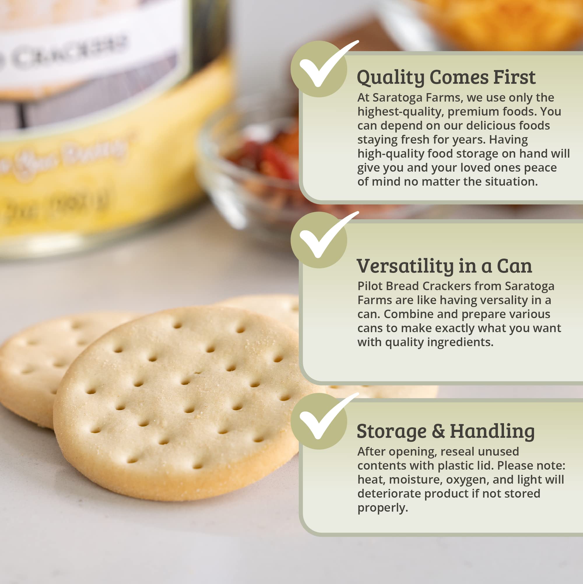 Amazon.com: Saratoga Farms Pilot Bread Crackers, Pilot Crackers