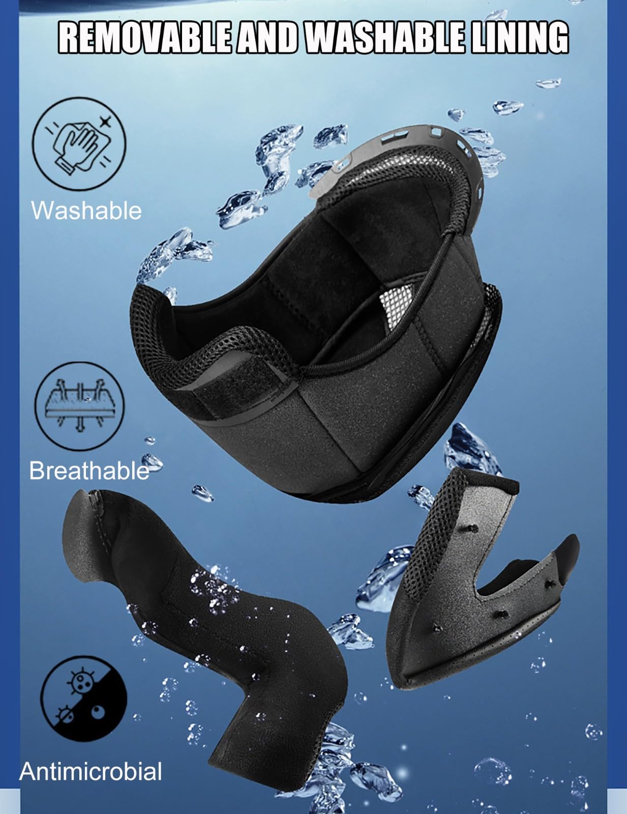 Kask motocyklowy dla dorosłych, z podwójnym wizjerem, otwarty kask motocyklowy, uniseks, do jazdy w mieście D, XXL (61-62 cm)