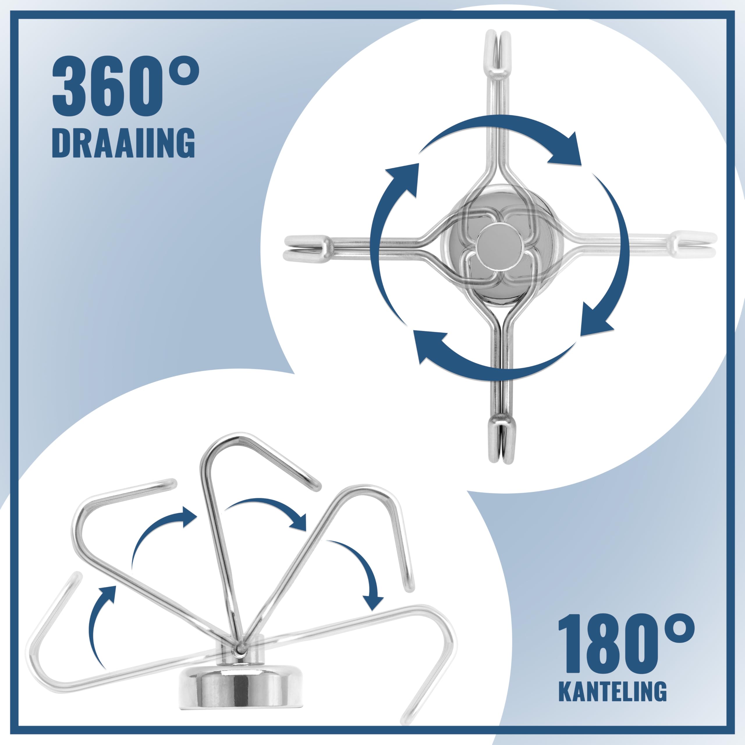 Wukong 10 Stück Neodym Magnethaken Extra Stark, 25mm Starker Magnete mit Hacken, Klein