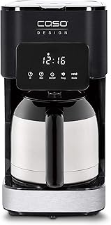 CASO Coffee Taste and Style Thermo Machine à café avec filtre permanent 1,2 l, température d'infusion optimale 92-96 °C, système anti-goutte, tête d'infusion optimisée, verseuse isotherme