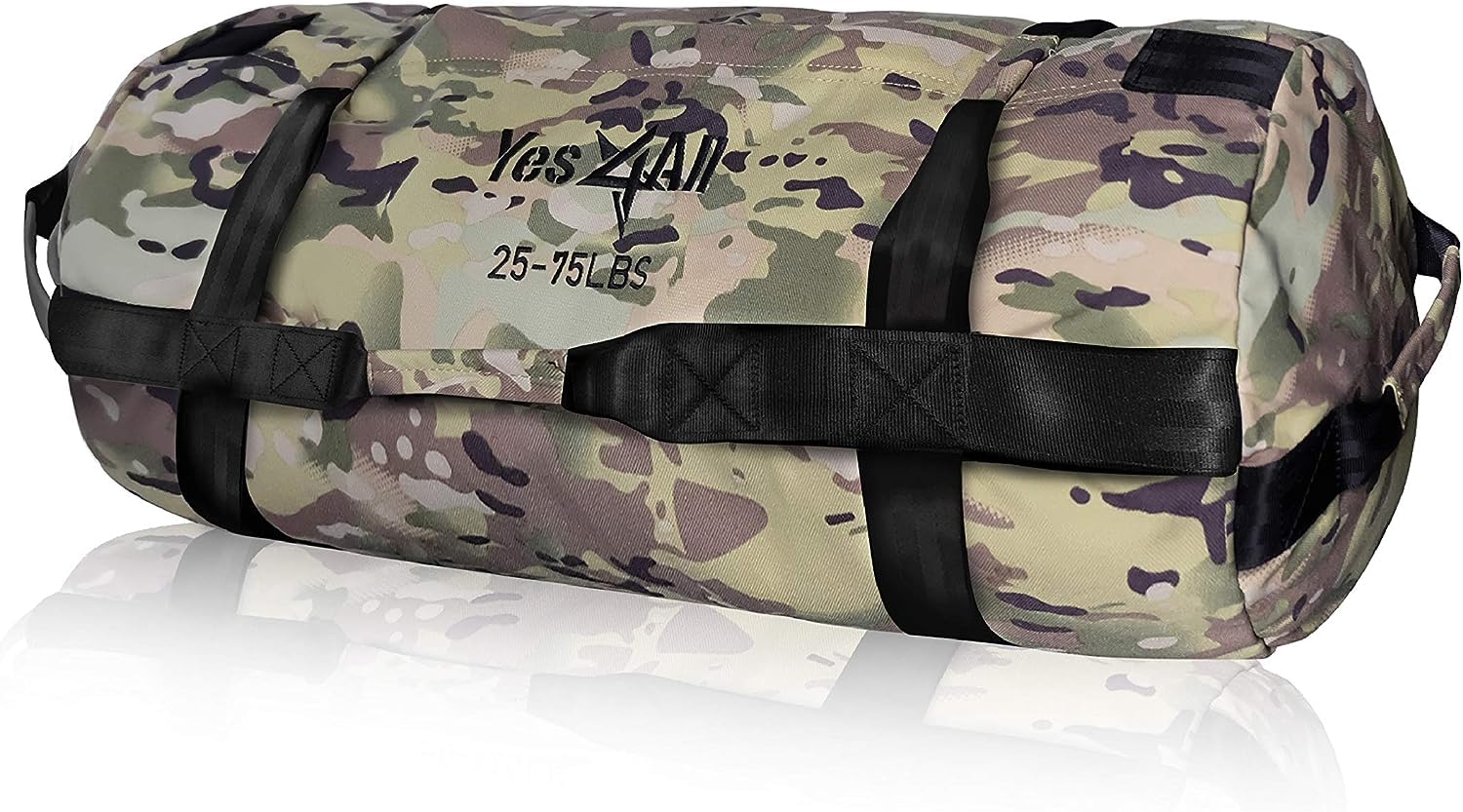 Sandbag Regolabile 2-90kg Con 7 Maniglie - Per Crossfit, Rucking E Allenamento Funzionale - Yes4All