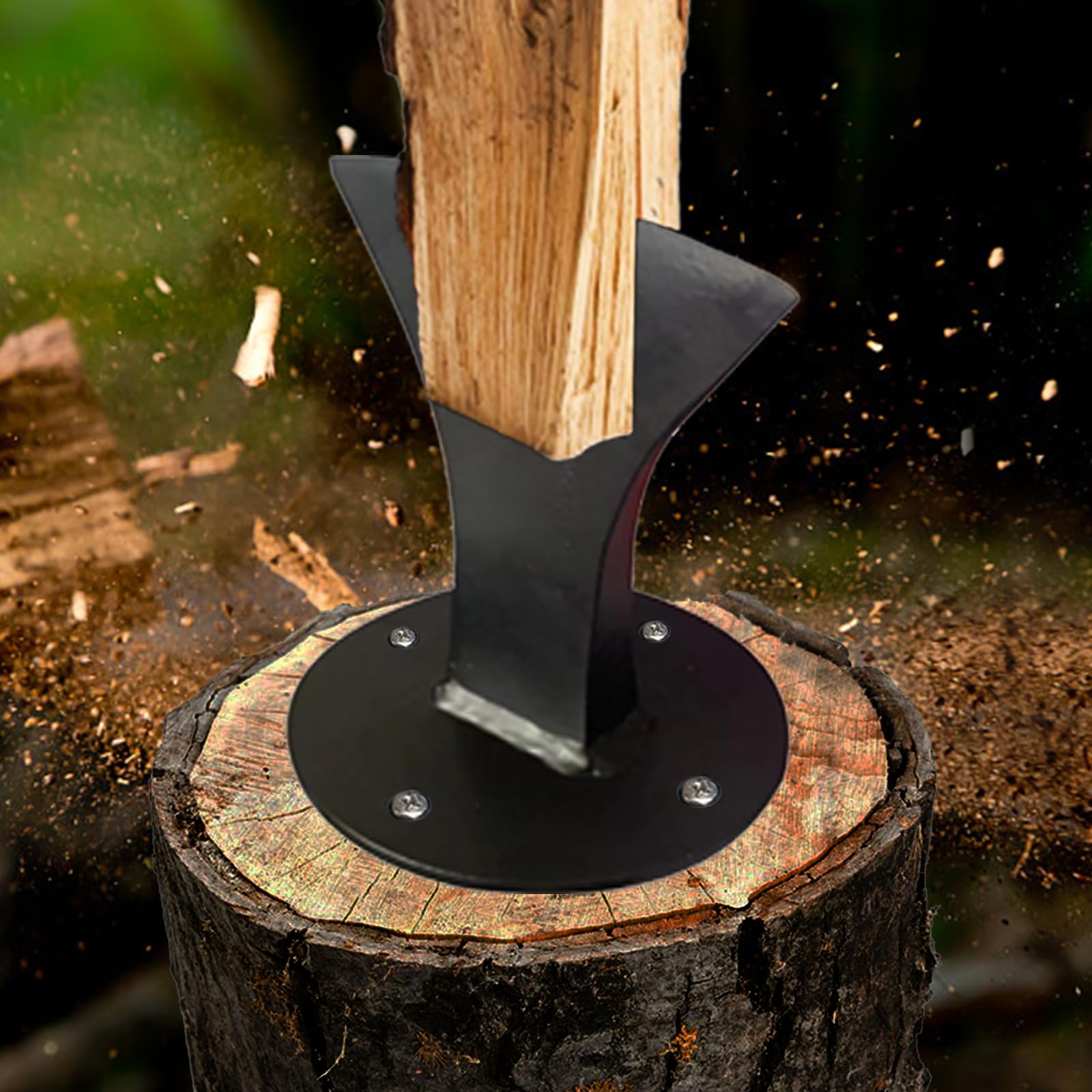 Spaccalegna Manuale, Spaccalegna a Cuneo,Heavy Duty Steel Manual Log Splitter Wedge Firewood Kindling Splitter,Spaccalegna Strumento,Heavy Duty Spaccalegna da ardere per piccola stufa a legna camino