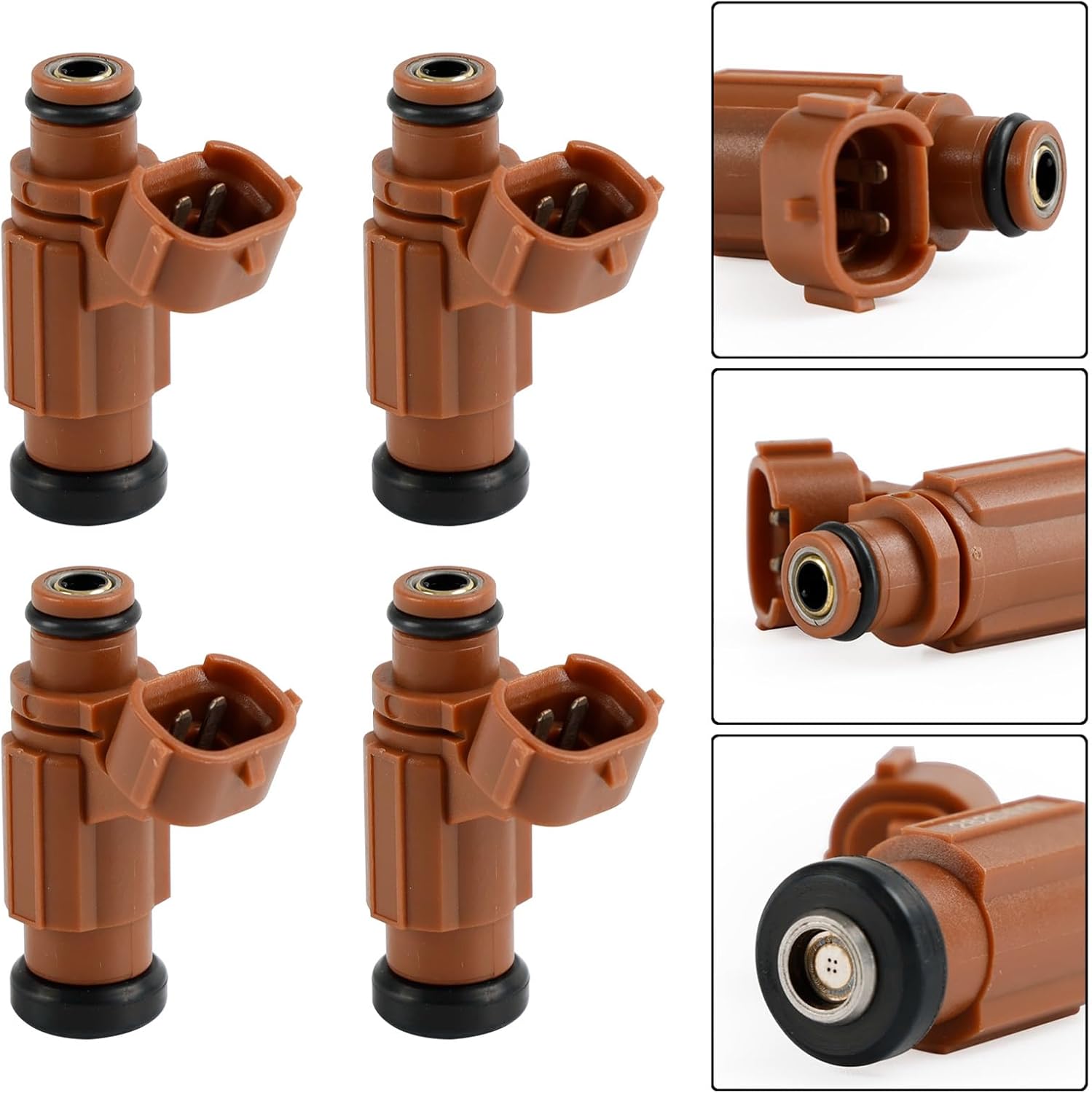 4PCS Fuel Injectors Fuel Injector Nozzle Fit For Suzuki Outboard 175HP 200HP 225HP 250HP 300HP DF,Replaces 15710-96J00