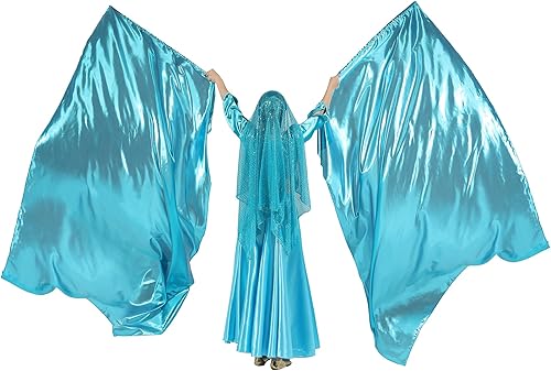 MUNAFIE Banderas de adoración para bailar Banderas de la iglesia de alabanza para adoración Banderas de Danza Azul claro Azul/claro,Negro