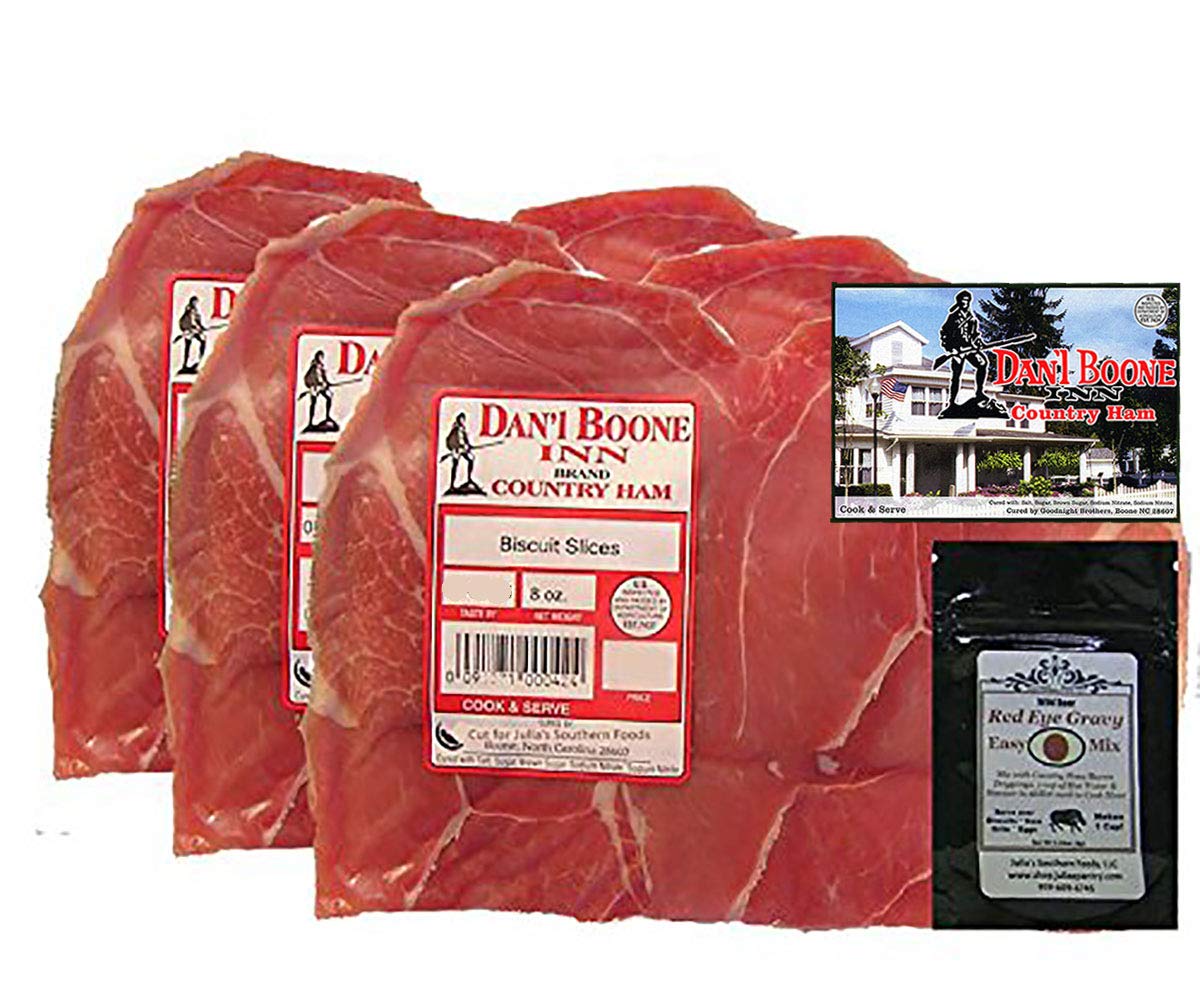 NC Country Ham Special Biscuit Slices 3-6oz Pkgs