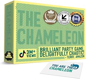 The Chameleon: Award-Winning Bluffing Board Game for Family, Adults & Friends | Includes 80 Extra Secret Words | Who is The Imposter?