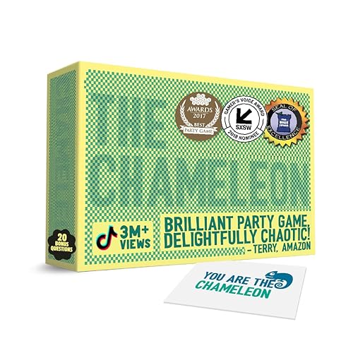 The Chameleon: Award-Winning Bluffing Board Game for Family, Adults & Friends | Includes 80 Extra Secret Words | Who is The Imposter?