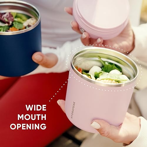 Miniatura 7 de Hydrapeak Termo de acero inoxidable de 25 onzas con aislamiento al vacío, termo para alimentos calientes y alimentos fríos, boca ancha a prueba de