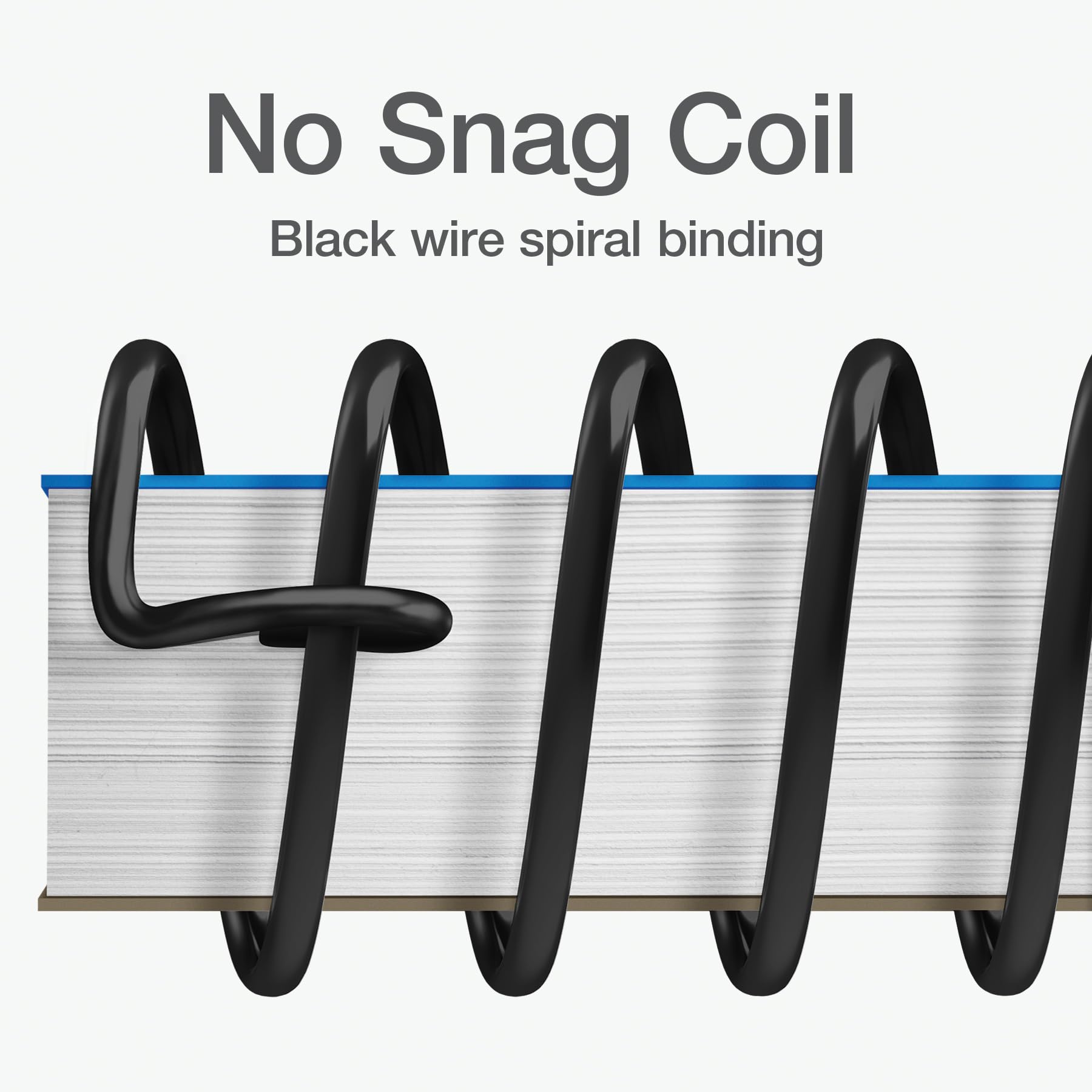 Oxford 1 Subject Spiral Notebook, Notebook for School, Plastic Covers, Back to School Supplies, College Ruled, 100 Sheets, 5 Pack, Assorted Primary Colors: Black, Blue, Red, Green and Yellow (1009289) - Image 6