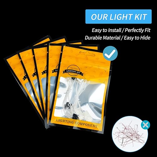 Miniatura 5 de Kit de luz LED para Lego Succulents 10309 juego de construcción de decoración de plantas, juego de iluminación compatible con Lego 10309 (solo