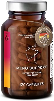 CLAV N23 Meno Balance - Menopause Support Supplement for Women - Wild Yam, Red Clover, Siberian Rhubarb & Sage - Hot Flash, Mood & Multi-Symptom Support - 120 Vegan Capsules