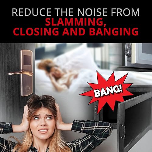 Miniatura 49 de X-Protector Parachoques para puerta de gabinete, 100 unidades, parachoques transparentes de silicona de 1/2 pulgada, parachoques ideales