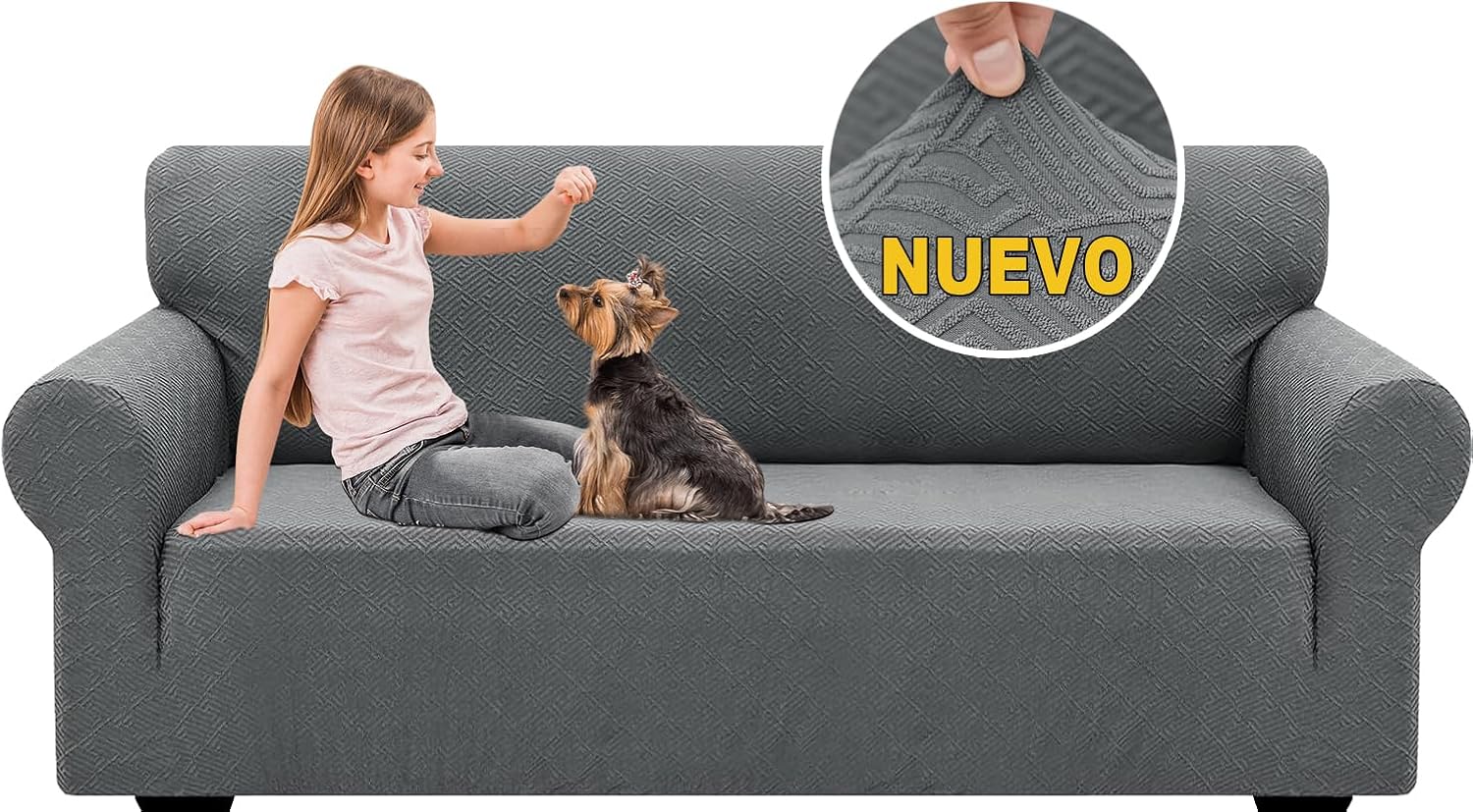 GAMAXIMA Cubre Sillones Tejido Jacquard Elástico, Funda para Sillones