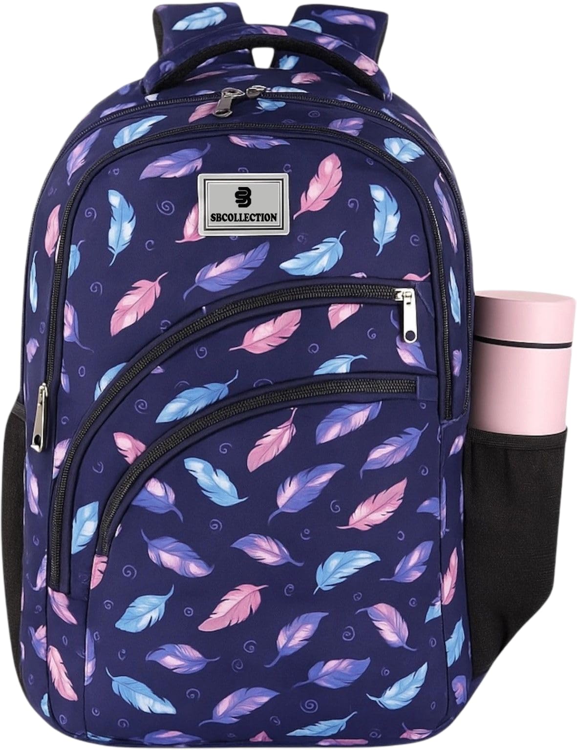 Sbcollection Classy Unisex Print Texture Comfortable Use For Class 1st To 6th Coaching Picnic Waterproof Backpack-image-39