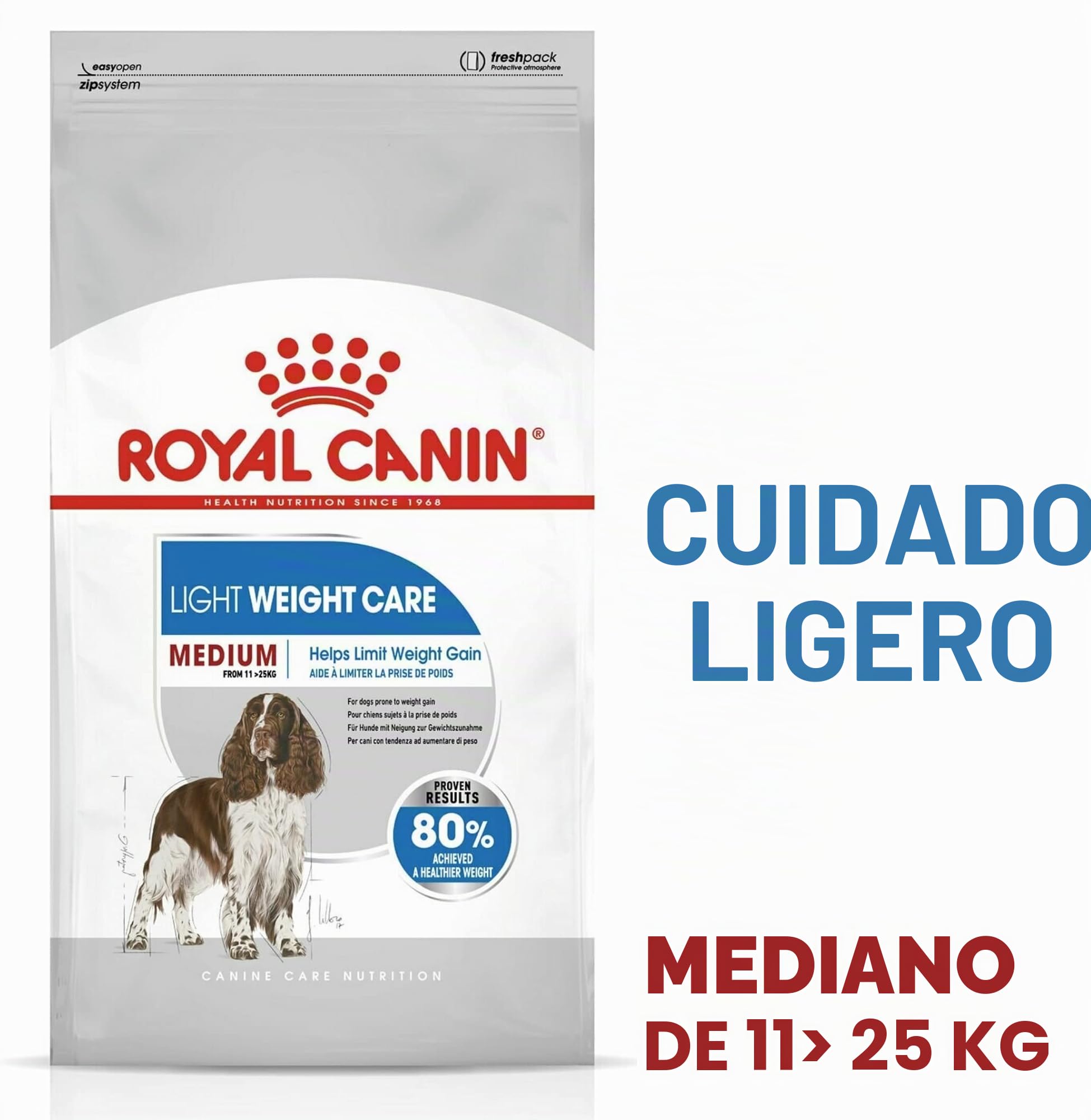 ROYAL CANINE ADULT MEDIUM LIGHT WEIGHT CARE 10KG