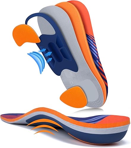 iFitna Plantillas ortopédicas clásicas para zapatos de longitud completa con soporte de arco, unisex, alivian el dolor metatarsiano, arco y talón, disponible en Yaxa Costa Rica