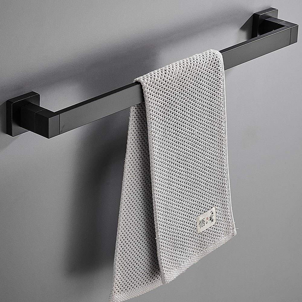 Barra porta asciugamani 45 cm acciaio inox 304 nero opaco – montaggio a muro | Leroy Merlin
