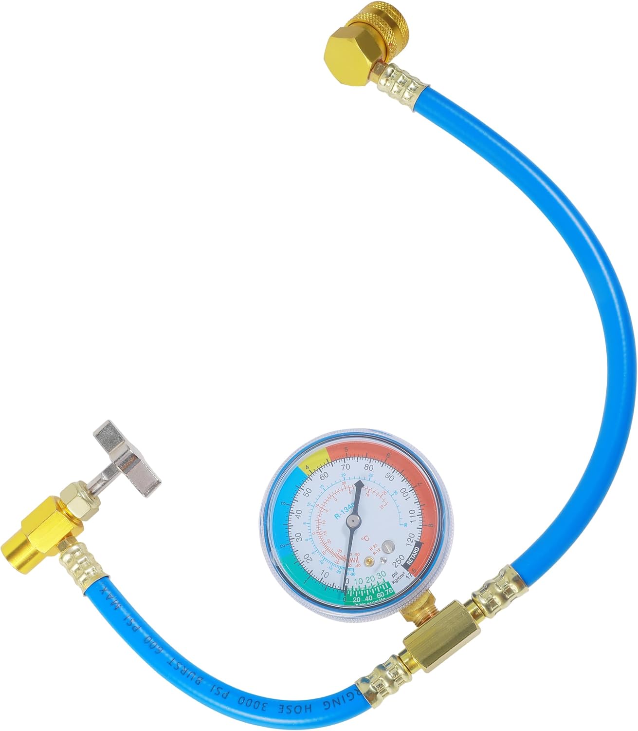 R134A AC Hose,Car Accessories AC Refrigerant Charge Hose,Automotive Replacement Air Conditioning Hoses,Automotive Air Conditioning System Maintenance Accessories,Used on a Wide Range of Models