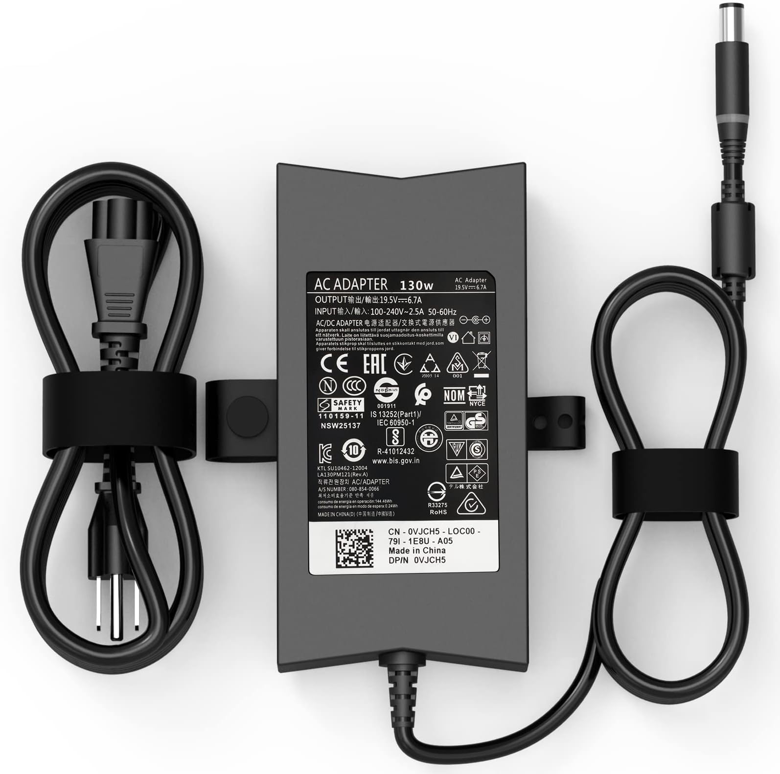 130W Laptop Charger Compatible with Dell inspiron 15 7559,Dell Precision 3510 3520 3530 M90 M2400 M4400 M4500 M6300,PA-4E LA130PM121 DA130PE1-00 JU012
