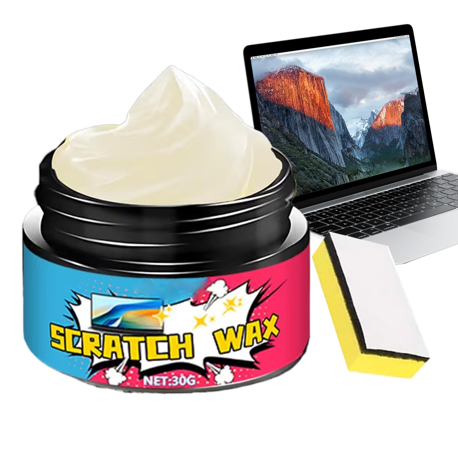 Amazon.co.jp: パソコン傷除去ワックス - 30g やさしい研磨 ポリッシュ