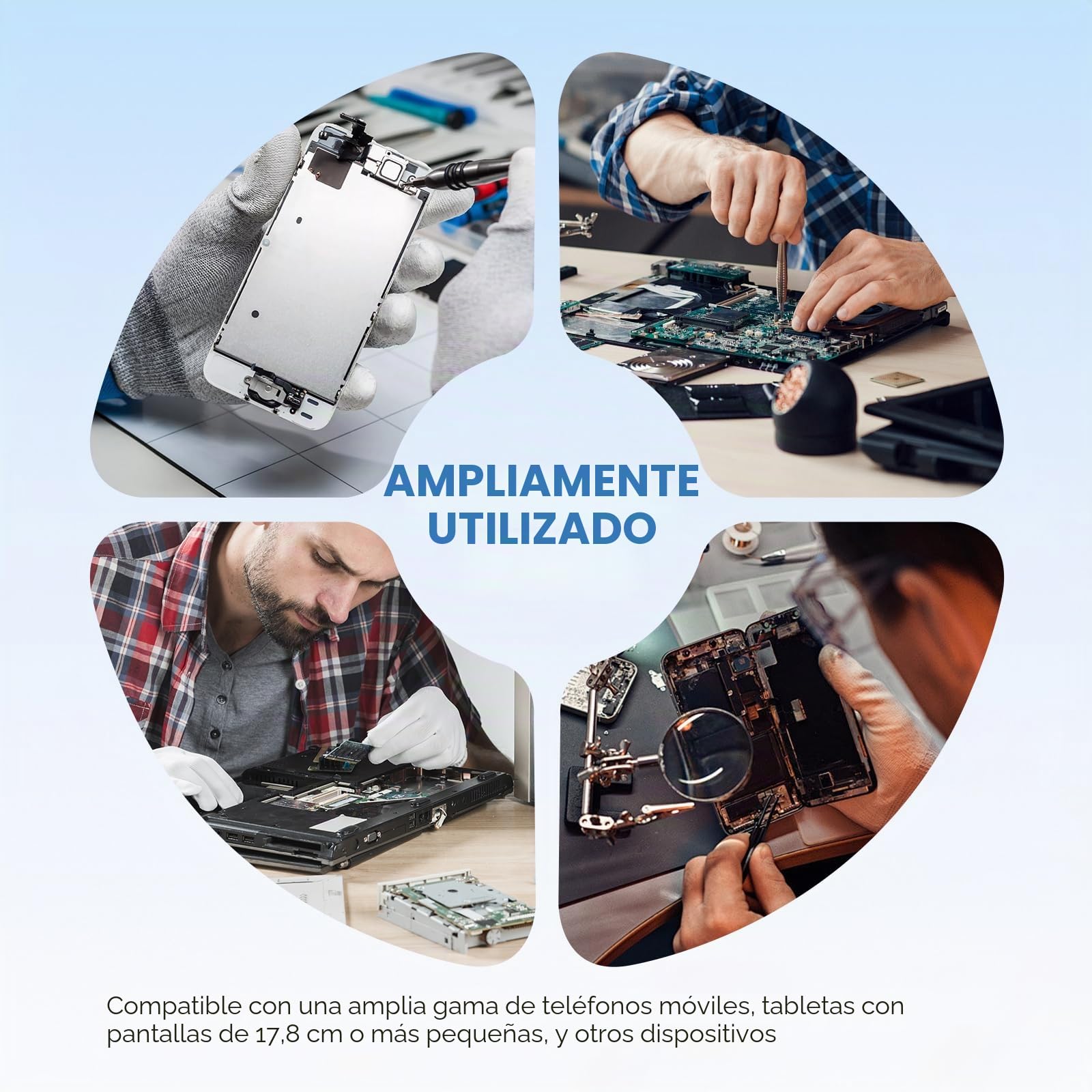 YUCHENGTECH Almohadilla Calefactora para Pantalla Móviles Separador de Pantalla LCD Almohadilla Separadora Pantalla para la Reparación de Tabletas de Teléfono