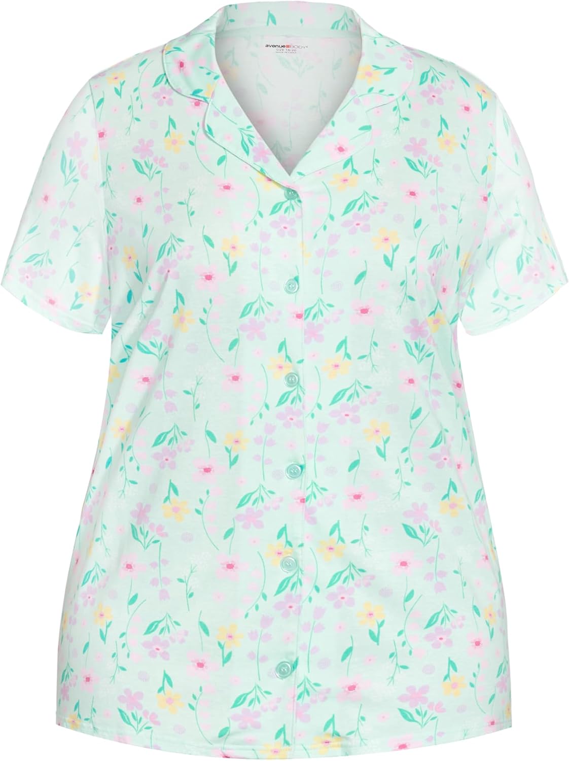 Avenue Women's Button Up Sleep Top
