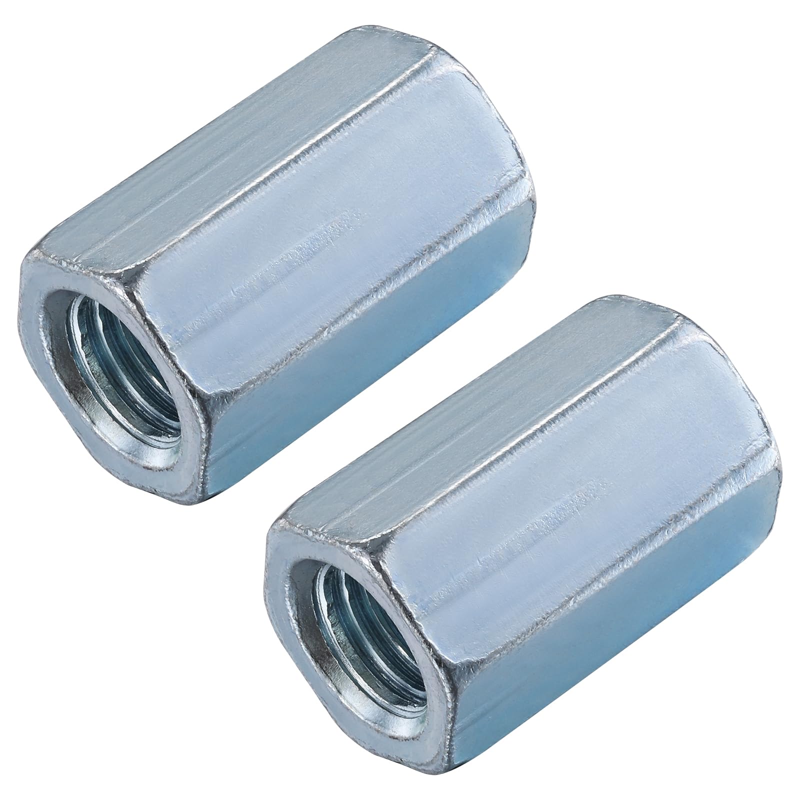 Zinc Coupling Nuts - 20 Pack 1/4-20 -10 Zinc Coupling Nuts - 20 Pack 1/4-20 -10