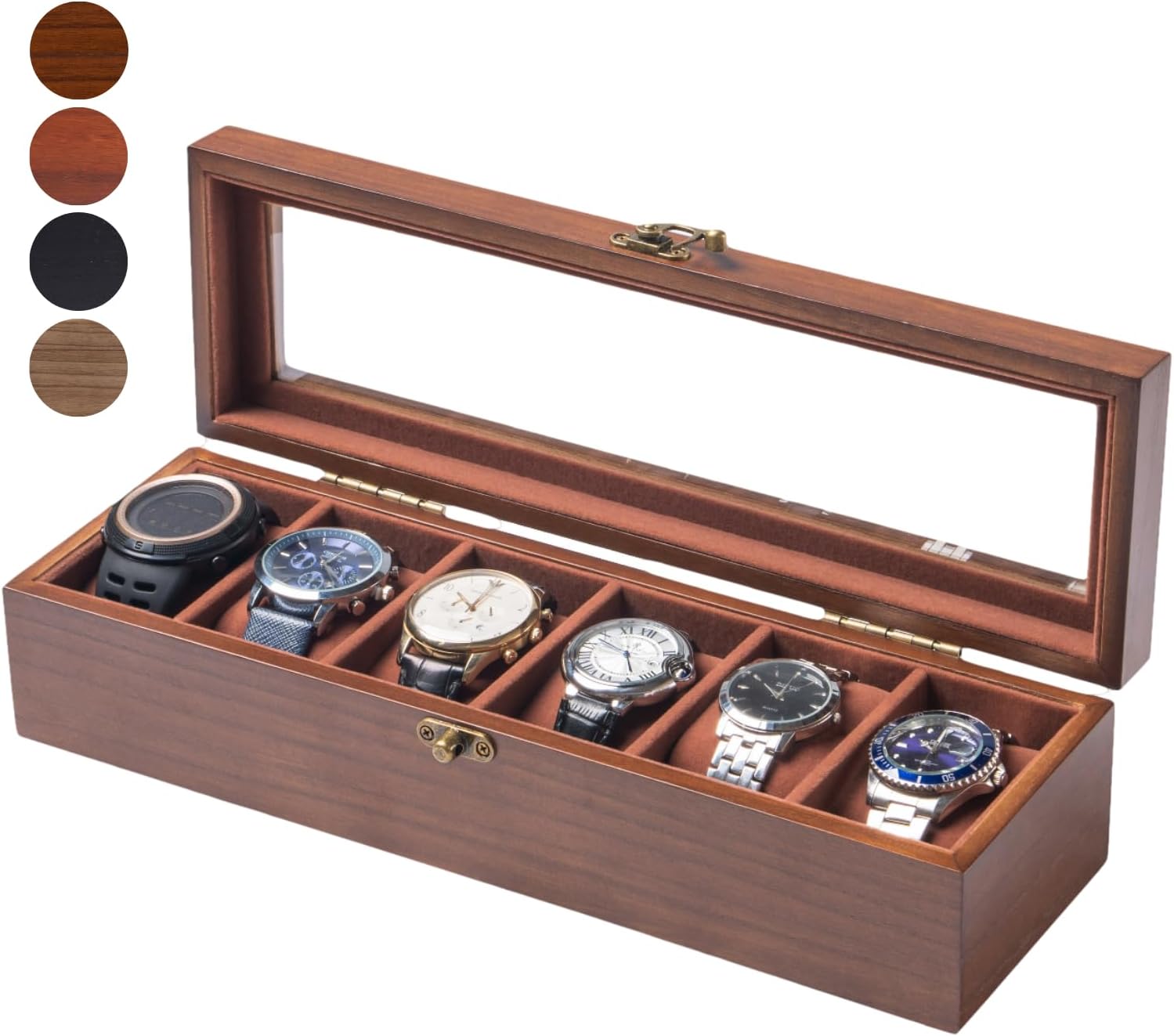 Exper City Watch Box, Watch Case for Men Women with Large