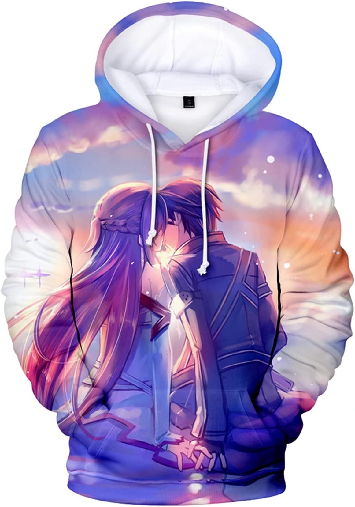 Sword Art Online 3D Hoodies Alice Synthesis Kazuto Casual Jumper Manga Shinozaki Rika Kirigaya Kirito Suguha Sportswear Sweatshirts for Boys and Girls
