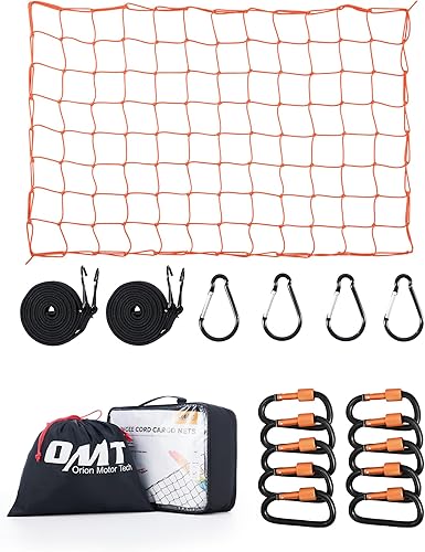 Miniatura 8 de ORION MOTOR TECH Red de carga para camas de camioneta, red de carga de camión de 4 x 6 pulgadas y rejilla de carga para portaequipajes compatible