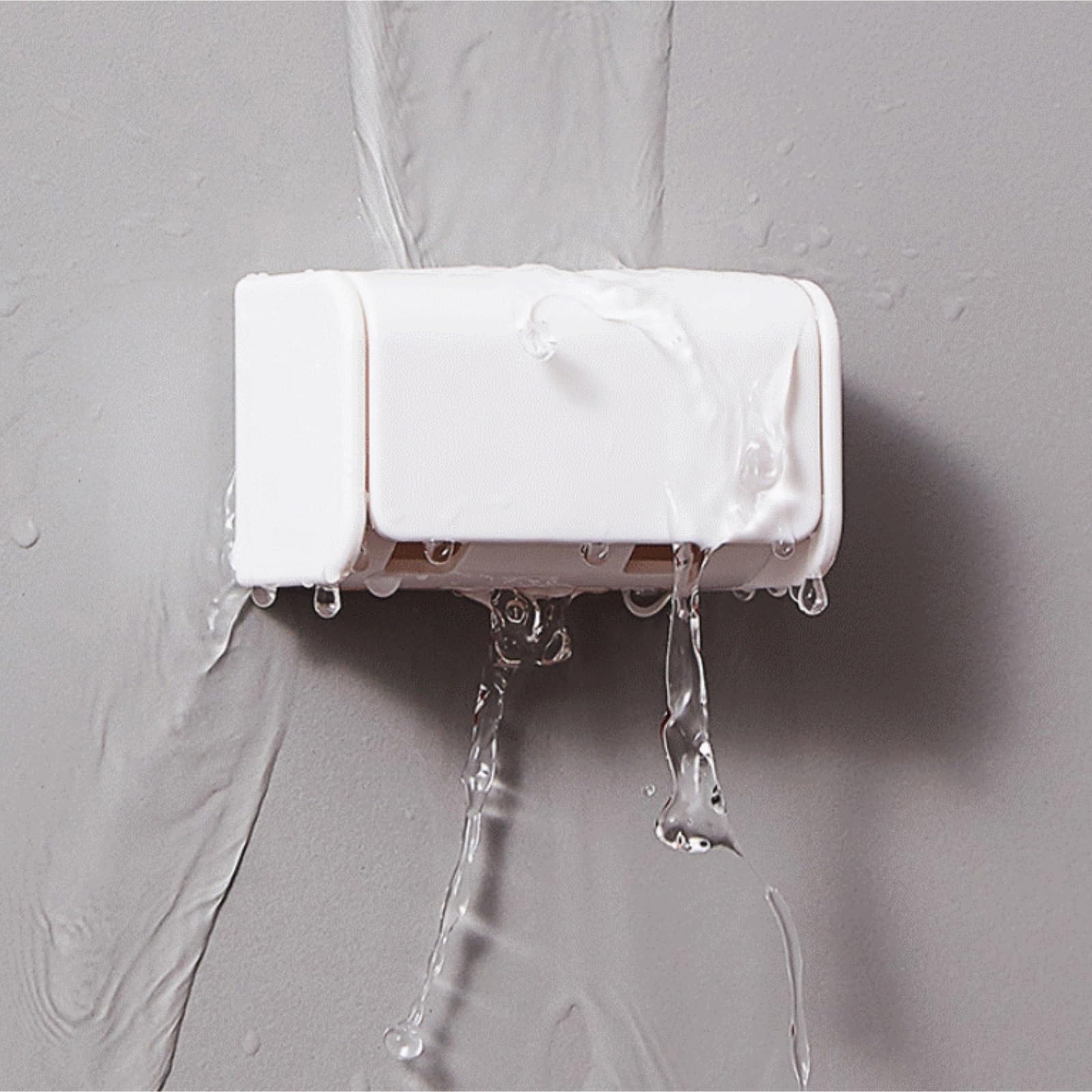 Portaspazzolino da parete, semplice mensola per dentifricio per bagno, design salvaspazio