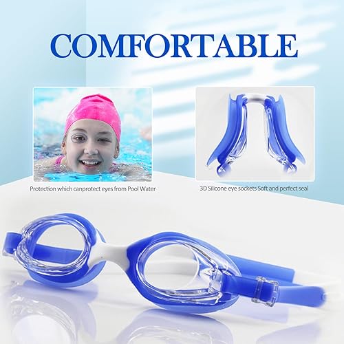 Miniatura 5 de Kids Swimming Goggles High-definition Anti-fog,Anti-ultraviolet, Swim Glasses With Full Protection For Kids Age 3-15