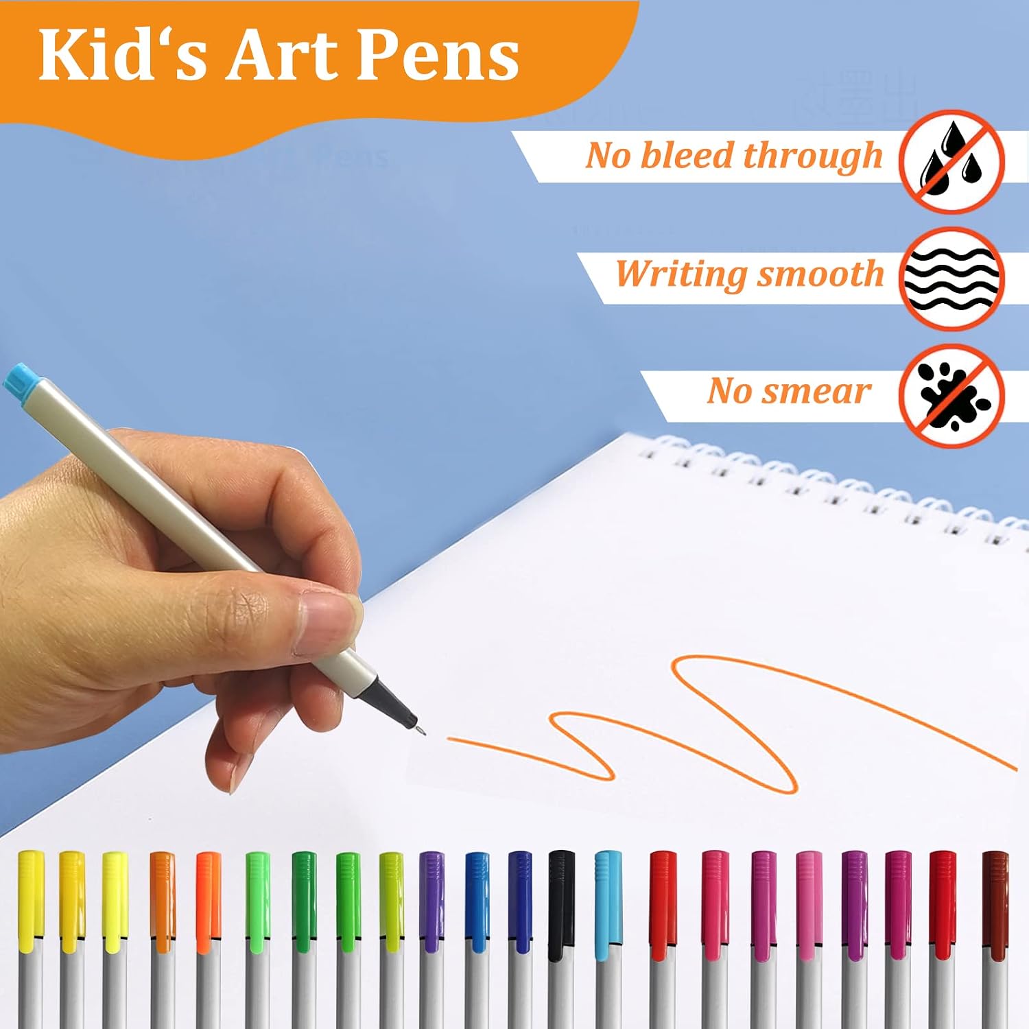 MICKYU Bullet Journal Planner Pens No Bleed Through Pens Fine Point Markers for Journaling Writing Note Taking Calendar Coloring Art Office Back to School Supplies, 24-Pack