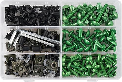 Tornillos completos de carenado compatibles con Versys 650 compatible con Ninja 650R 1000 Z750 Z1000 ZZR600 ZX6R ZX7R ZX9R ZX10R ZX12R ZX14R (color