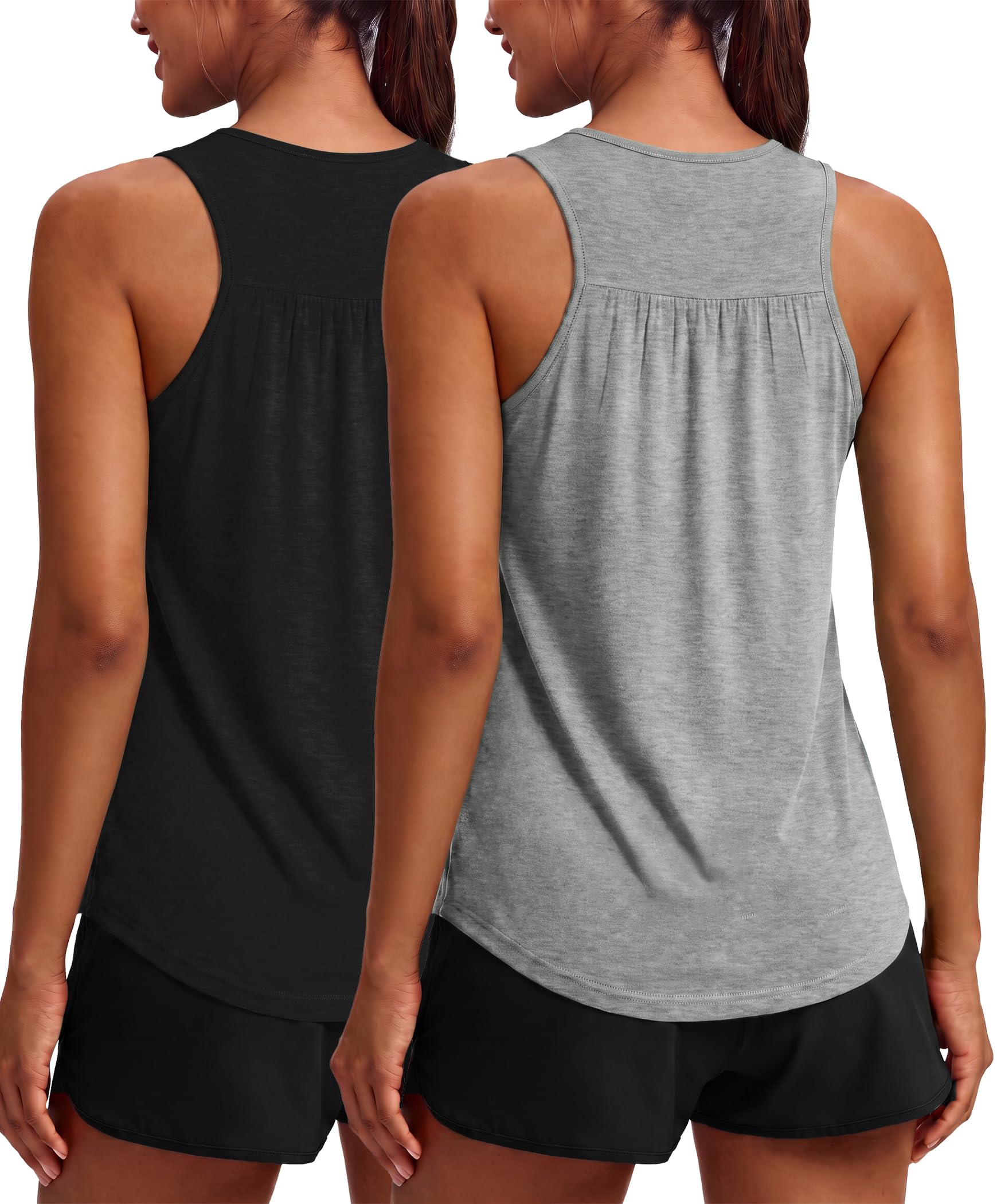 PINSPARK 2-Pack Racerback Tank